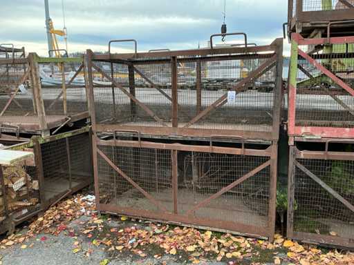 Skrzynie transportowe kratowe z otworem od do?u (2x)