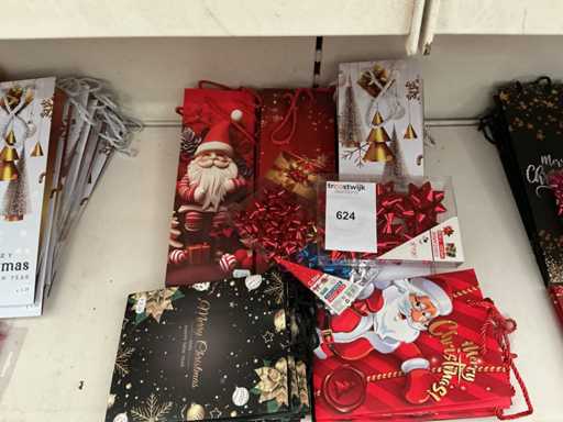 Party Weihnachten, Tragetaschen+Dekoration.