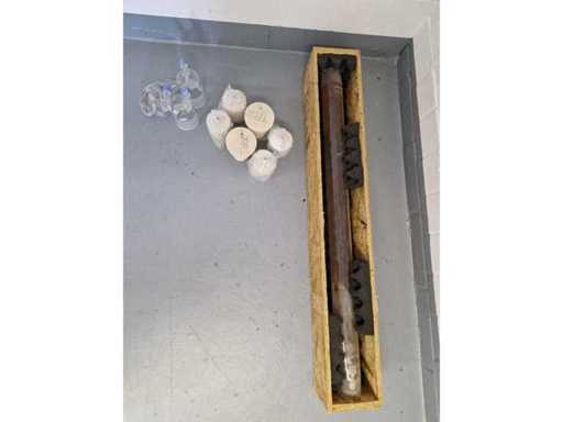 High-temperature glass recipient