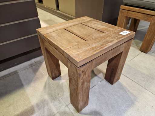 Table d’appoint Castle-Line Teck Luke Brandy 40 x 40 cm Vintage Teak