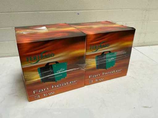 Fertraso 3KW Radiateurs soufflants (2x)