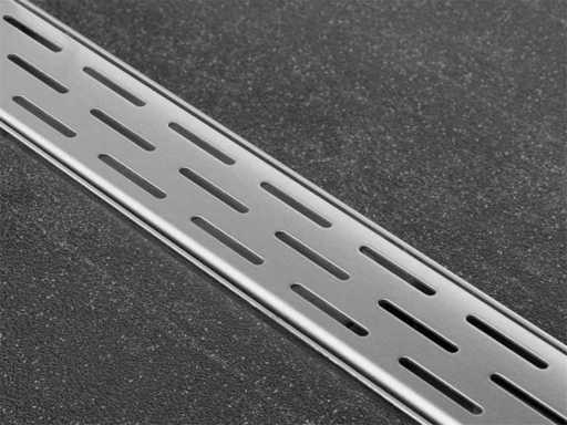 Évacuation de douche EasyDrain 70 cm en acier inoxydable brossé