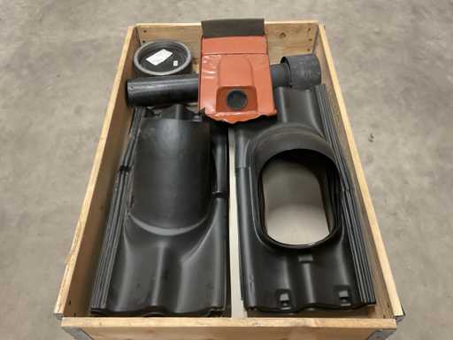 Batch of roof duct tiles