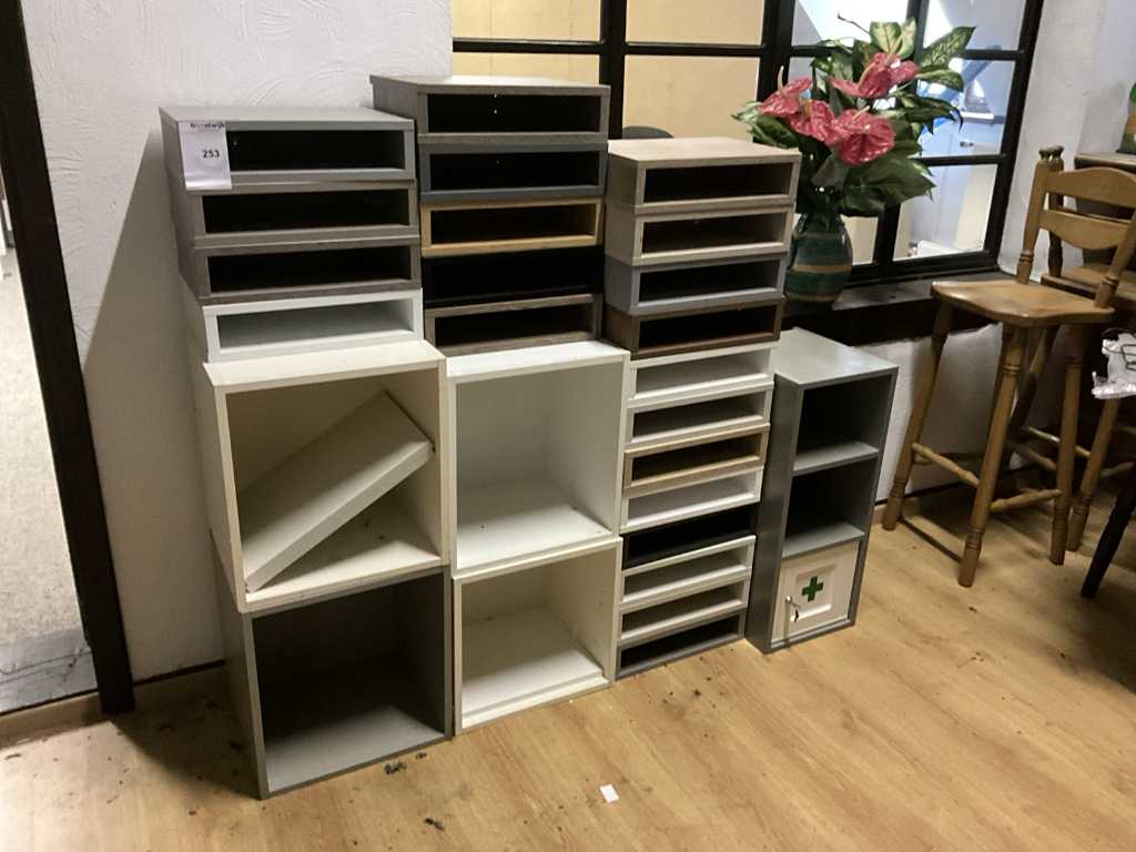 Batch of various storage cabinets