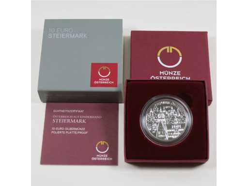 Oostenrijk 10 Euro 2012 Zilveren Proof Karinthië