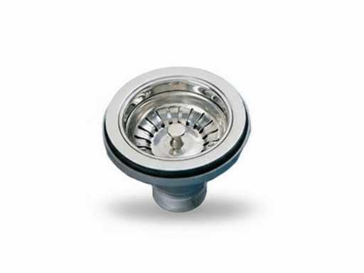 Puits d’évier en acier inoxydable en lira avec bouchon panier - 1945.040