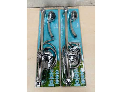 Doucheklaar (x2) - 3 Jet Douchekit