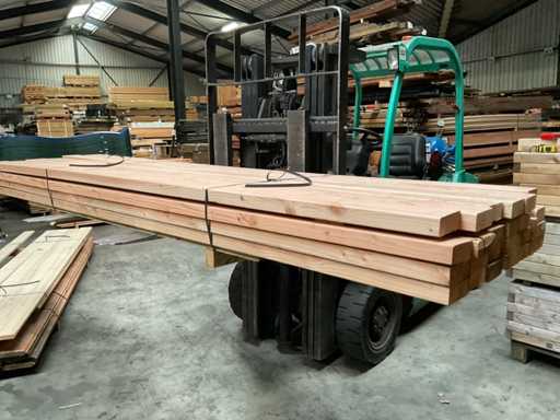 Planed spruce beam - 300x12x4.5 cm (25x)