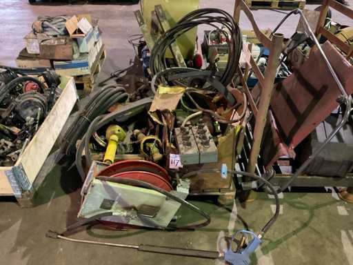 Charge von Landmaschinenteilen