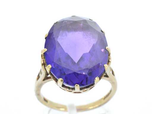 Ornament purple gemstone
