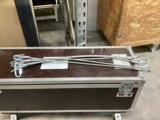 Stahlseil Safetys mit Schnellverbindungsglied