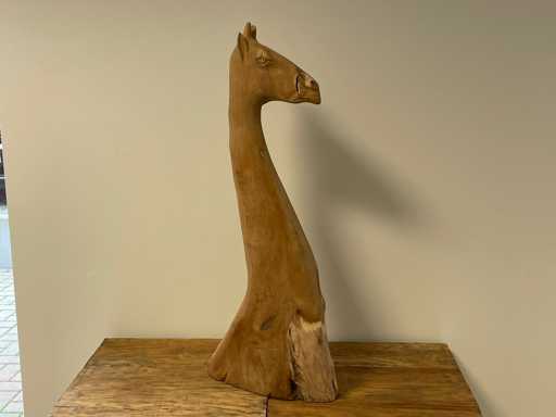 Giraffekop / Giraf Head in Teak H72cm