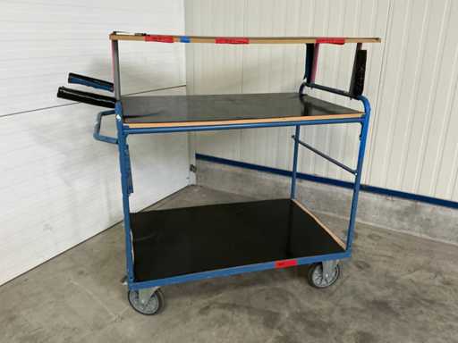 FETRA Transport trolley with 4 shelves