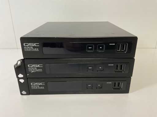 QSC (Q-SYS I/0 - 8), Expanseur à canaux flexibles (3x)