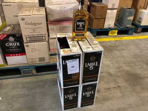 Etichetta 5 lotti whisky (24x)