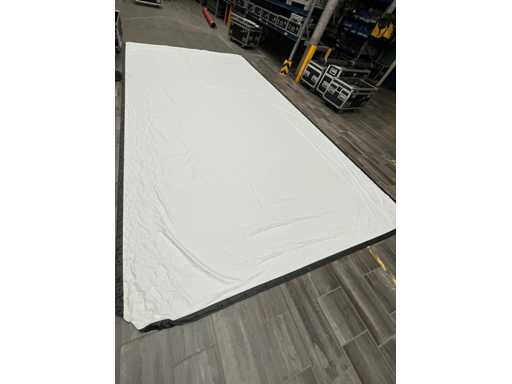 STUMPFL - STUMPFL 16:9 600 x 340 cm Fullwhite incl. frame - canvas