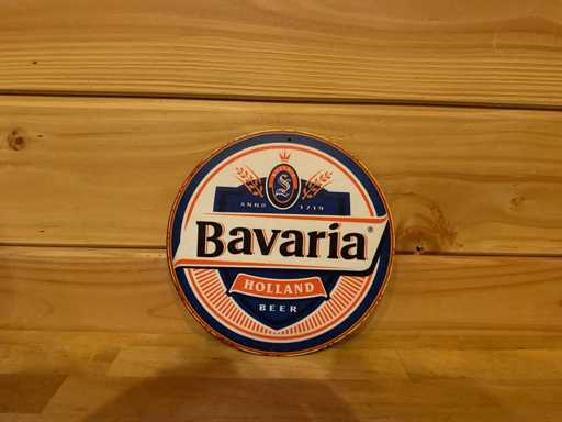 Metal advertising sign round 20cm