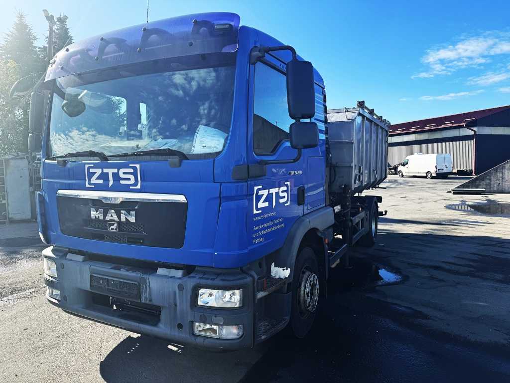 2010 - MAN - TGM 15.250 4x2BL - Tipper Truck with container and crane