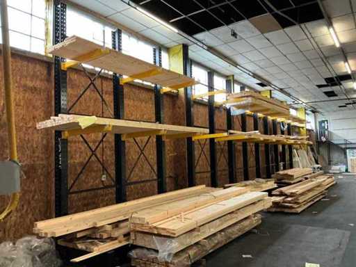 Rack cu consolă, cu o singură față, 6x18