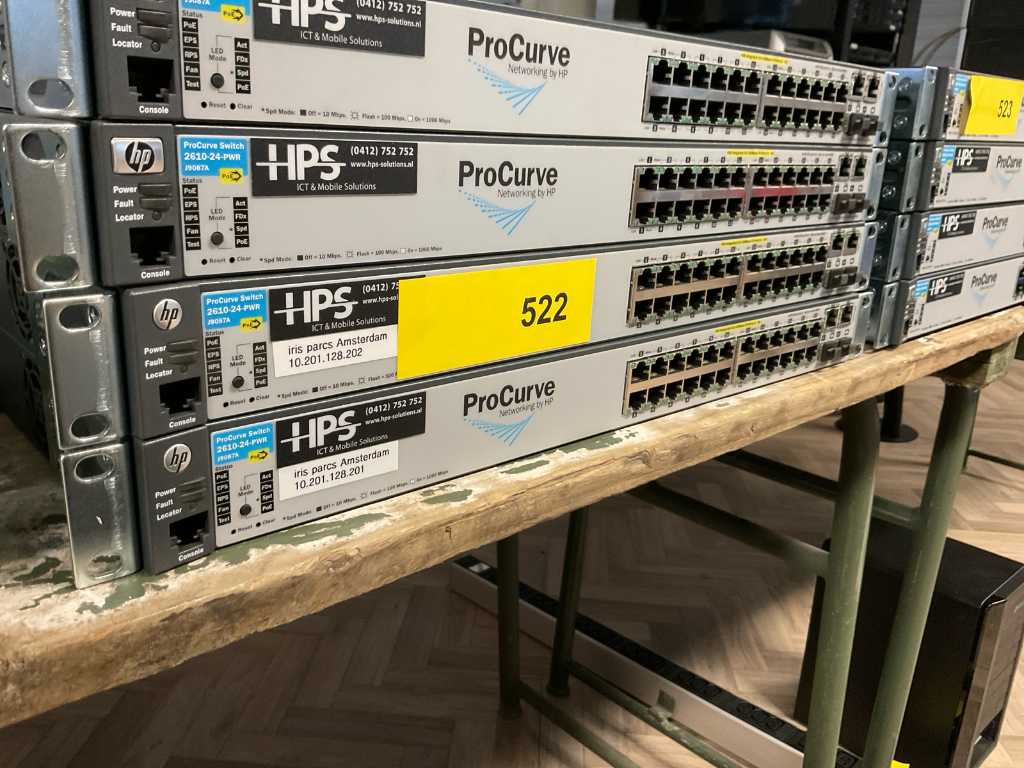 Switch HP Procurve 2610-24G (J9087A) 19" (2x)