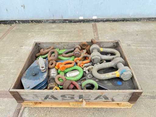 Batch of heavy lifting equipment