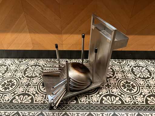 RVS Transportkar met 10x RVS wokpan (3x)