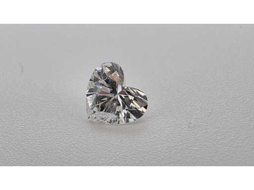 Diamant – ca. 1,00 Karat – Herzgeschliffener Diamant (zertifiziert)