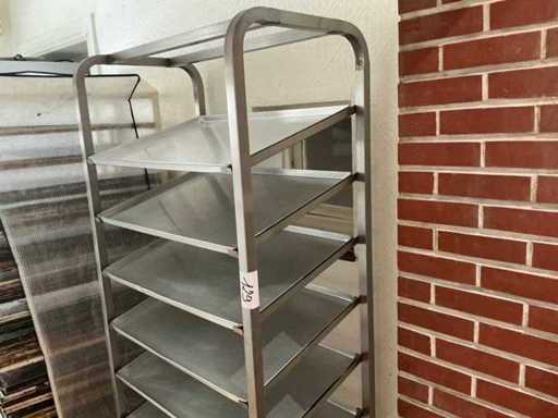 Stainless steel plate cart