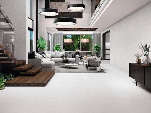 Vloertegel 108m² Granito White 100x100cm