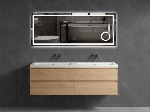 Ensemble de meubles de salle de bain 120cm ou 160cm (disponible en 3 couleurs)