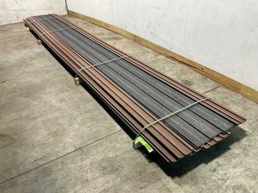 Composite cladding Coal Black - 590x16.3x2.4 cm (28x)