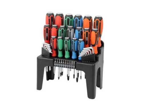 HBM slagvaste schroevendraaierset 44-delig