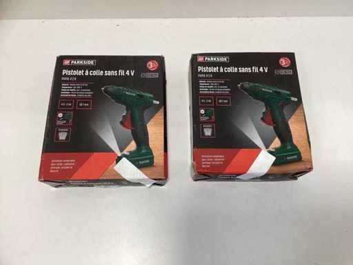 (2x) Pistolet klejowy na baterii - 2Ah - Ø7mm