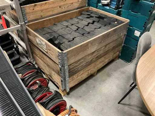 Série de pavés en caoutchouc