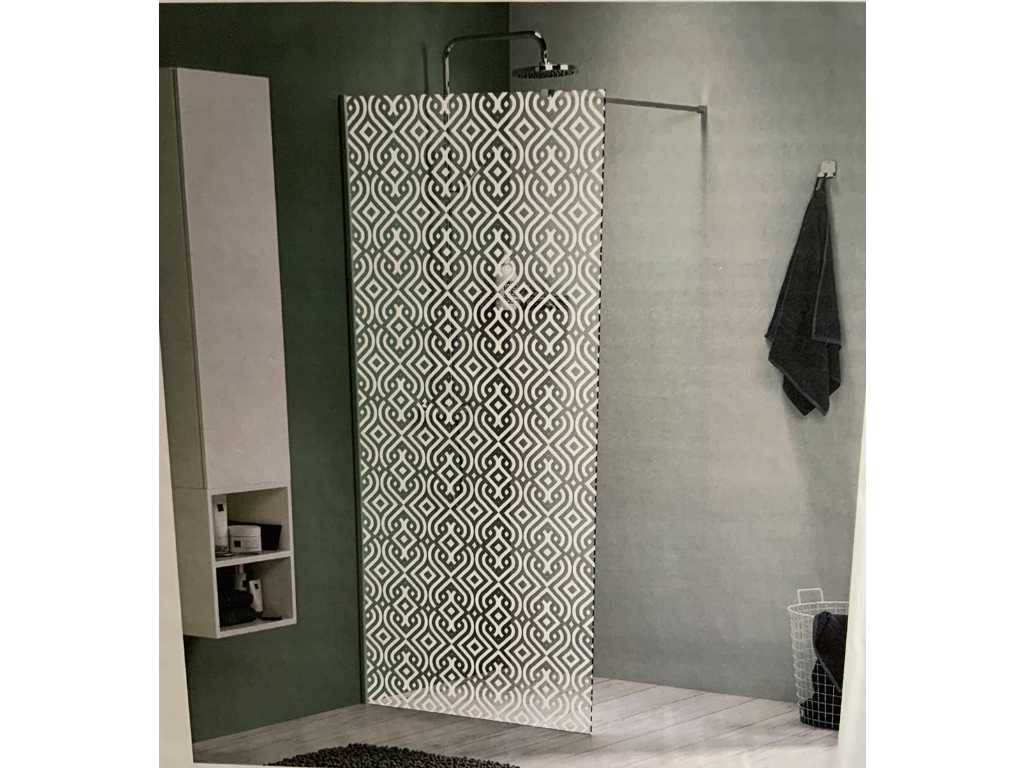 Mix&Match Tanger Walk-in shower glass panel 100cm