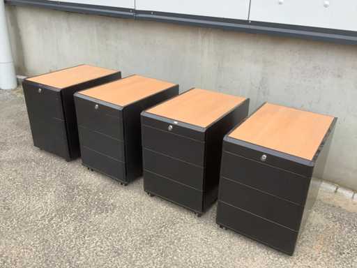 Gispen - Cassettiera mobile (4x)