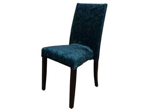 Stuhl Husse (samt blau) (37x)
