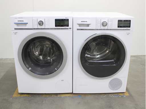 Siemens iQ800 i-Dos iSensoric WiFi Wasmachine & Siemens iQ800 iSensoric selfCleaning condenser Wasdroger
