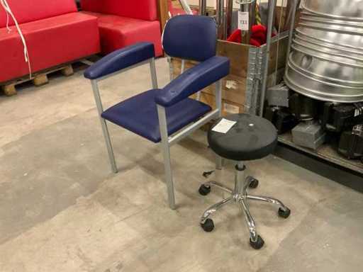 AGA Blood Collection Chair and Tabouret