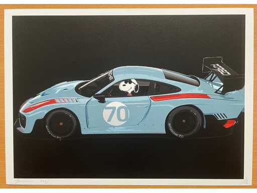 DEATH NYC : Snoopy Porsche 935 car 70/100