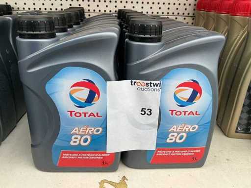 Total inhoud 1 liter Aero 80 Motor olie Smeermiddel (14x)