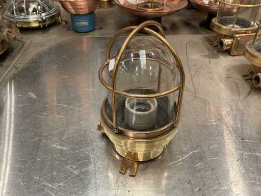 Vintage granatowa lampa (2x)