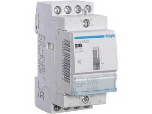 Interruttore magnetico Hager 25a con funzionamento manuale.4 produce noise 24V ac 50/60HZ (3x)
