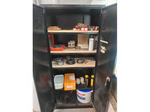 Cabinet with contents