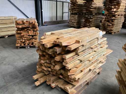 Batch of pine beams 80-180x8.5x4.5 cm