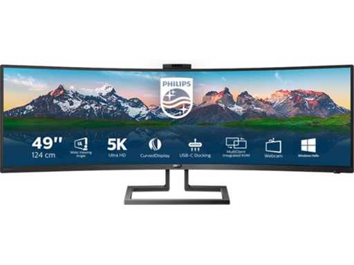 Philips 499P9H - UltraWide Dual QHD Curved - USB-C - VA Monitor - 49 inch