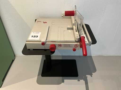 Casala Tail corner Side Table with Ideal 1038 Paper Cutter