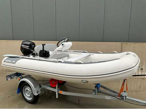 2020 Gala A330 alu rib Rubberboot Gala including Mercury 15hp