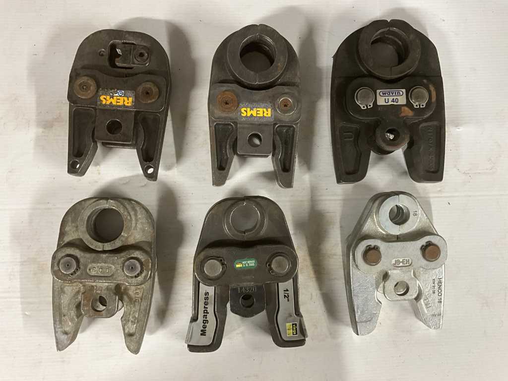 6x various press jaws