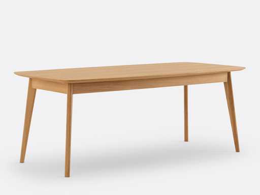 Eikenhouten gefineerde eettafel - 8 tafels